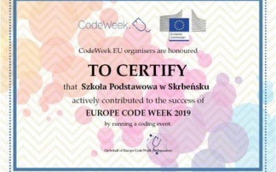 EUROPEJSKI TYDZIEŃ KODOWANIA CODE WEEK 2019