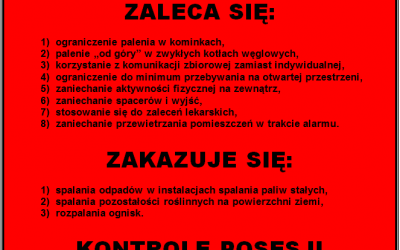 UWAGA! ALARM SMOGOWY W GMINIE GODÓW!
