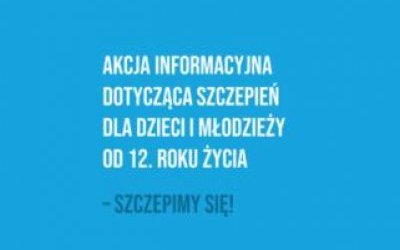 Szczepienia uczniów w wieku 12-18