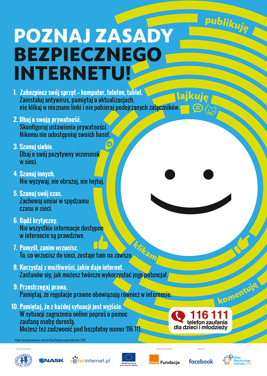 Poznaj zasady bezpiecznego internetu