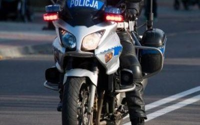 Wizyta policjantów na motocyklach