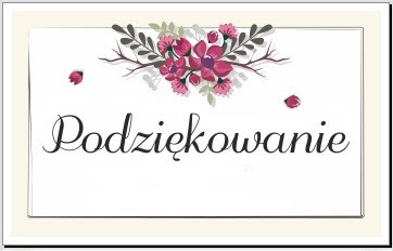 PODZIEKOWANIE!!!!