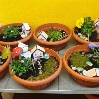 Mini ogródki wykonane przez Trzecioklasistów. (1)